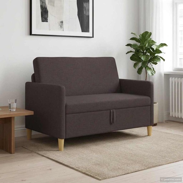 Sofa with storage Dark brown 122 x 78 x 87 cm