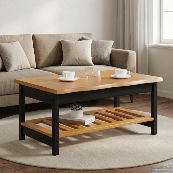 Coffee table EKAI Black 100 x 60 x 45.5 cm