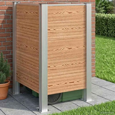 Waste container fence Brown...