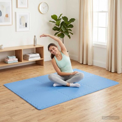 Floor Carpets 24 pcs. Blue...