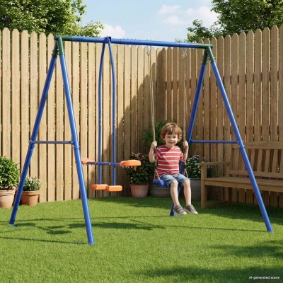 Outdoor swing frame with...
