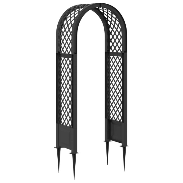 Rose arch with thorns Anthracite 97 x 43 x 218 cm PP