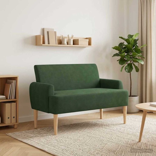 Soft corner with button upholstery Jungle green
