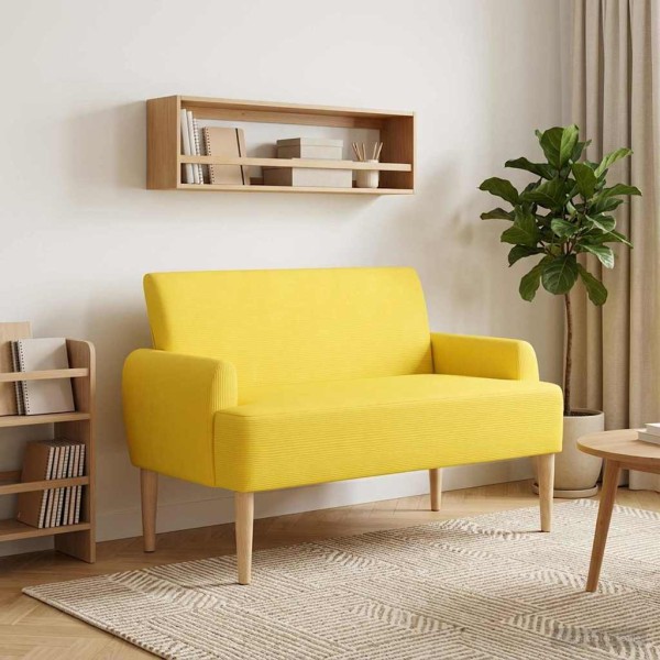 Soft corner with button covers Light yellow
