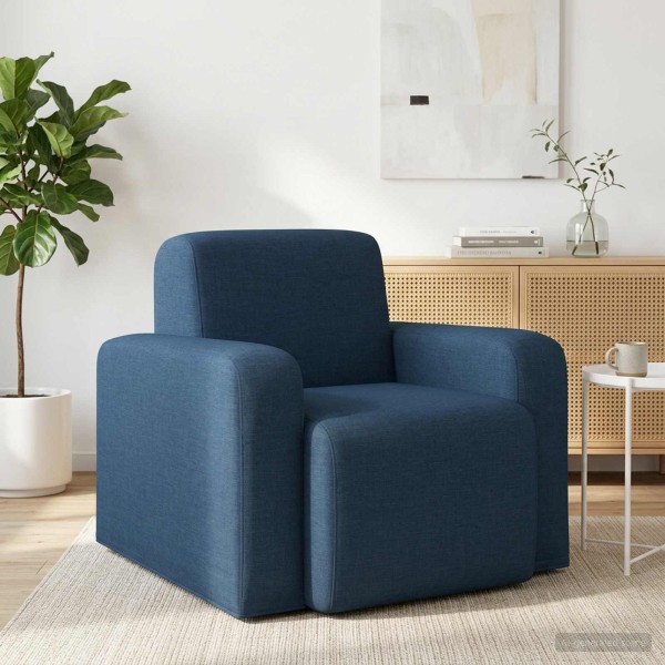 Armchair Blue Fabric