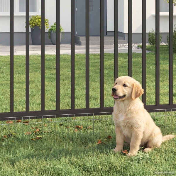 Garden fence panel 48 pcs. 100 x 30 cm Galvanized steel