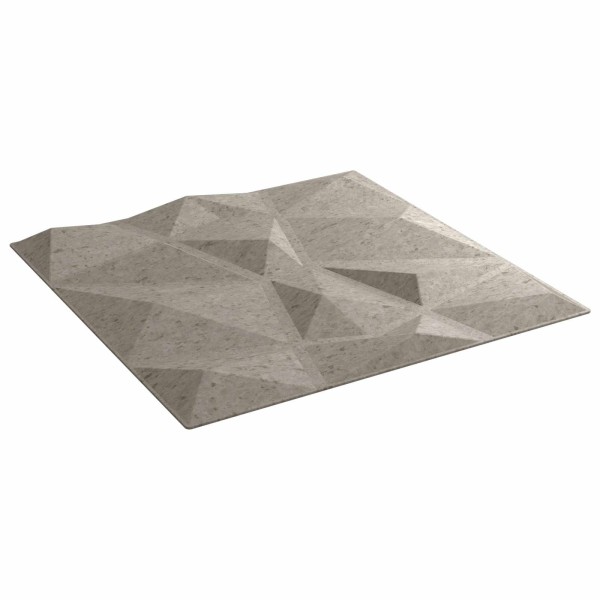 Wall panels 48 pcs. 50 x 50 cm Concrete gray XPS Foam