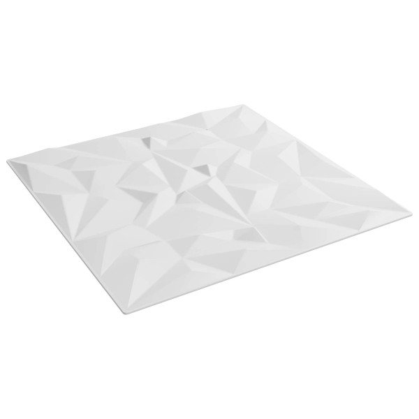 Wall panels 48 pcs. 50 x 50 cm White XPS Foam