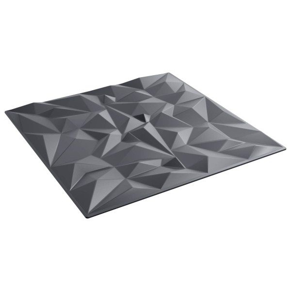 Wall panels 48 pcs. 50 x 50 cm Amethyst Grey