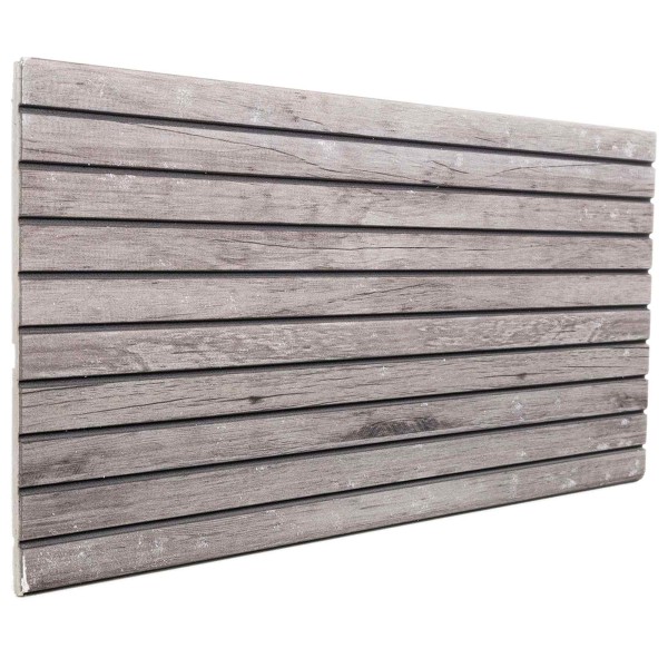 Wall panels 5 pcs. 100 x 50 cm Gray EPS foam