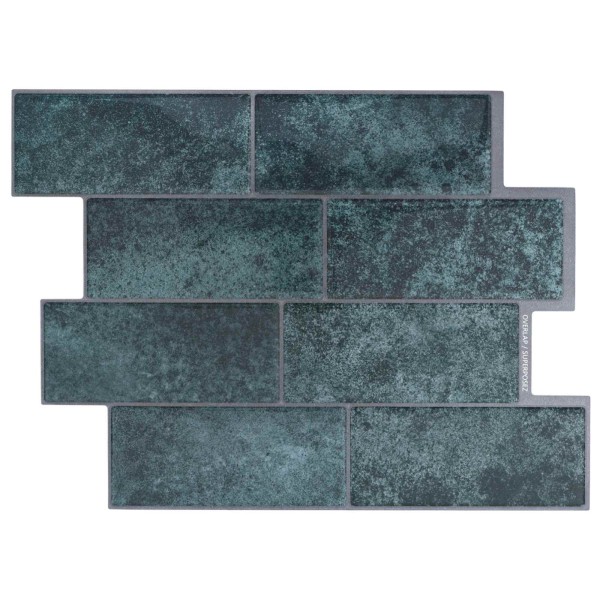 Metro tile 50 pcs. Blue green 29 x 21 cm