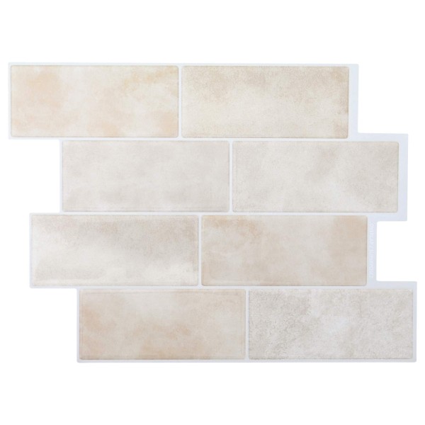 Metro tile 50 pcs. Light brown marble 29 x 21 cm