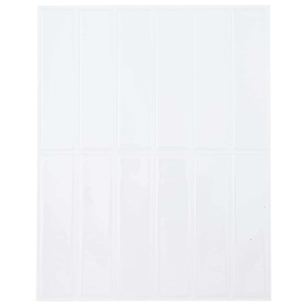 Rectangular tile 50 pcs. White 29 x 23 x 0.08 cm