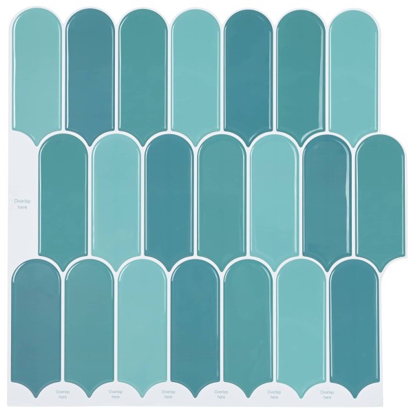 Fluffy tile 50 pcs. Blue 30 x 30 cm Polyurethane and PET