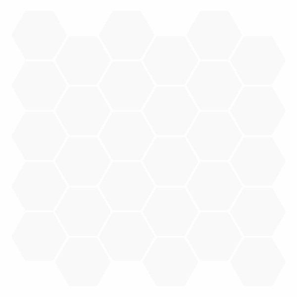 Hexagonal tile 50 pcs. White 30 x 30 cm