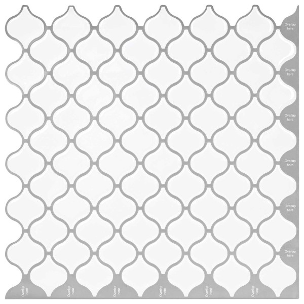Lanterna tile 50 pcs. White 27 x 27 cm Polyurethane and PET