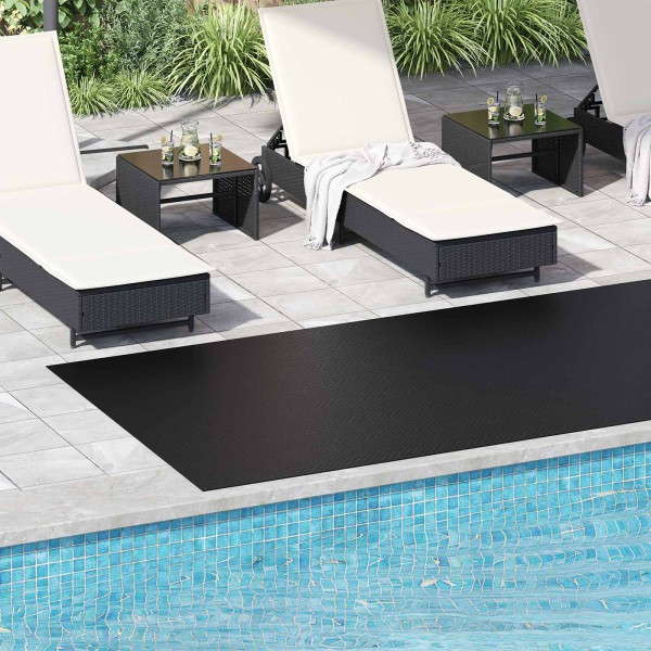 Floor mat Black 1.5 x 4 m Rubber