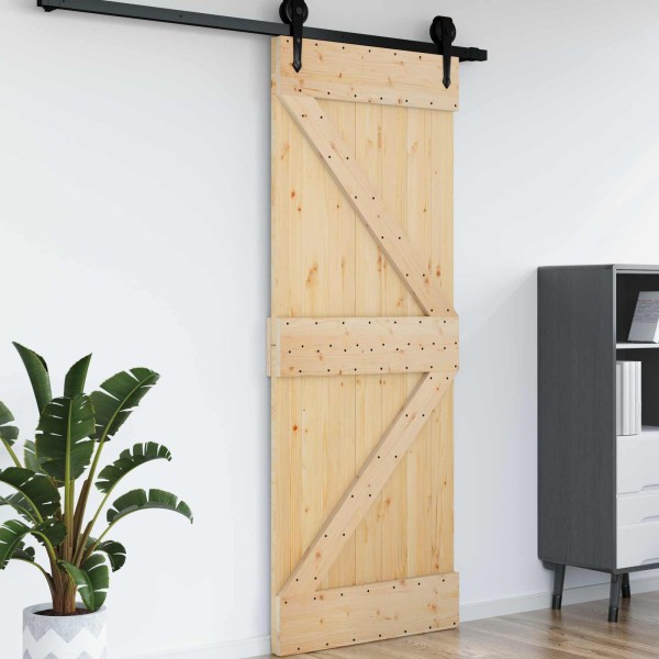Door NARVIK Natural 85 x 210 cm Solid pine wood door