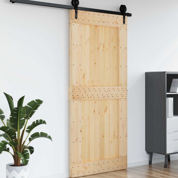 Door NARVIK Natural 100 x 210 cm solid pine wood door
