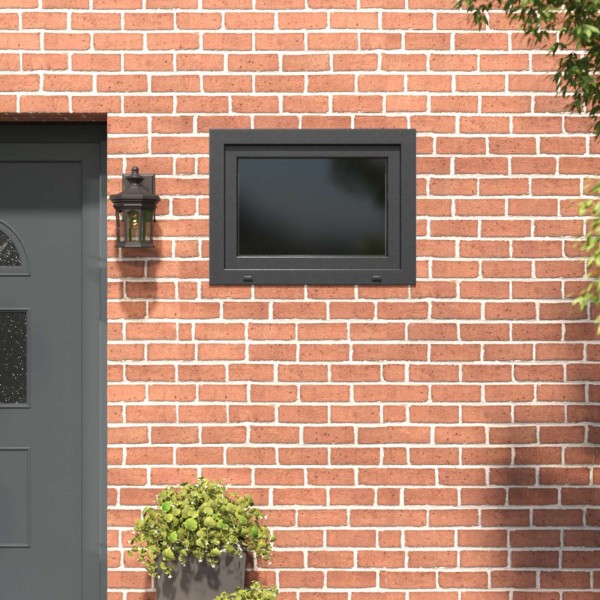 Underground window RISOR 80 x 70 cm PVC and glass