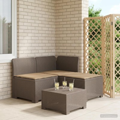 3-seater garden sofa with...