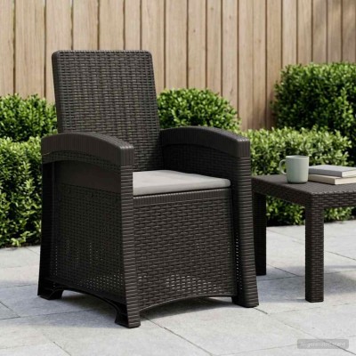 Reclining garden chair with...