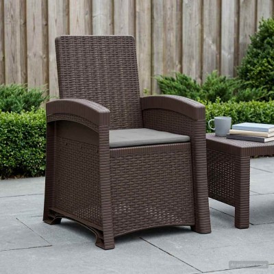 Reclining garden chair with...