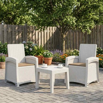 Reclining garden chair with...