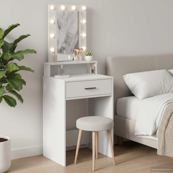 Dressing table White 50 x 41 x 140 cm Treated wood