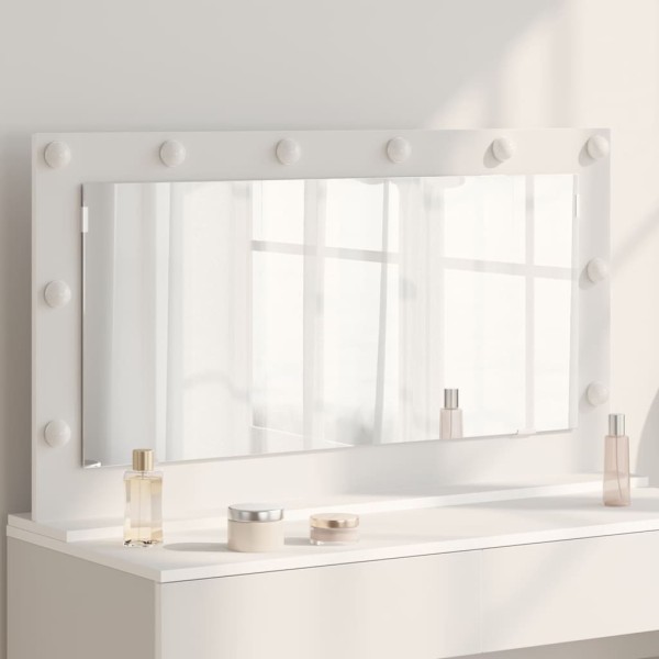 Cosmetic mirror Rectangular White 100 x 55 x 18 cm