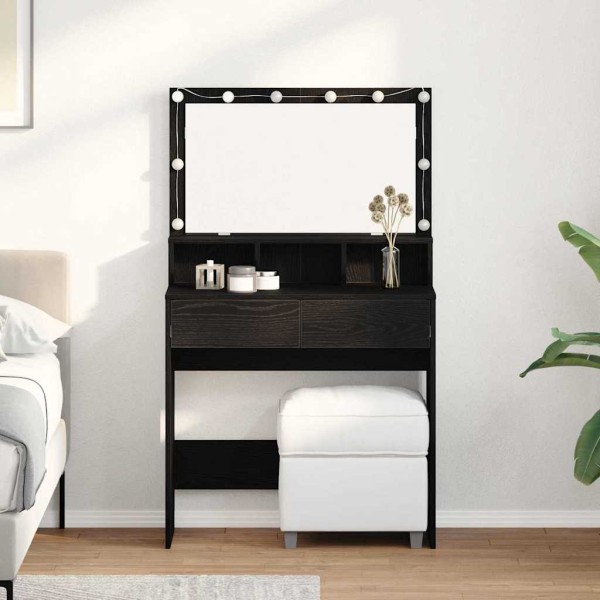 Dressing table Black oak 80 x 41 x 134.5 cm