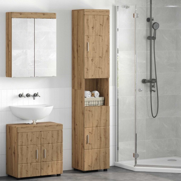 Bathroom cabinet set TULUM Artisan oak