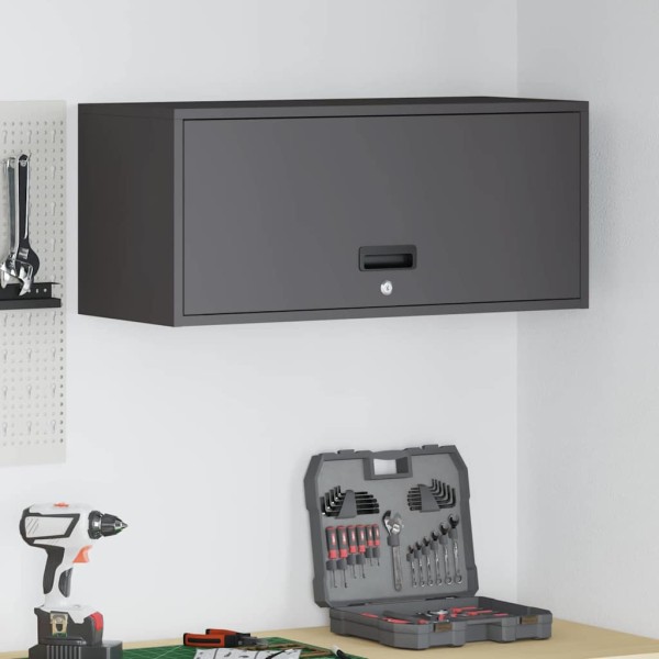 Wall cabinet for garage Black 80 x 33 x 35 cm