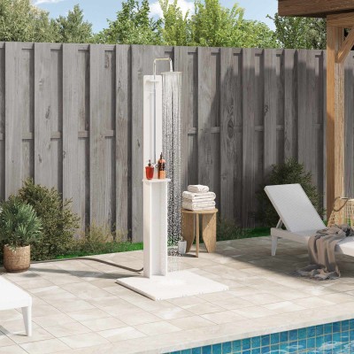 Outdoor shower 206 cm White