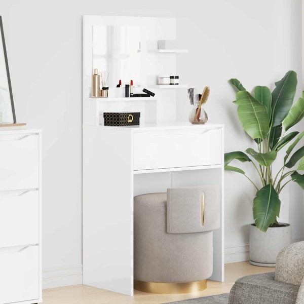 Bedroom dressing tables High gloss white