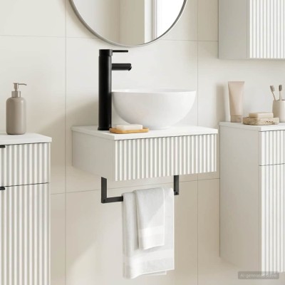 Wall-mounted wash basin...
