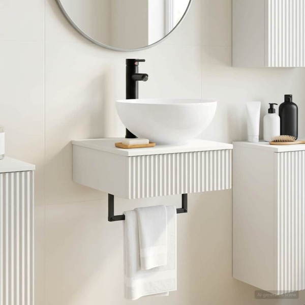 Wall-mounted wash basin White 40 x 41 x 40.5 cm