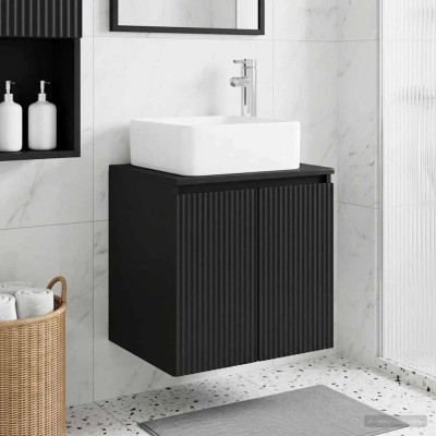 Wall sink cabinet Black...