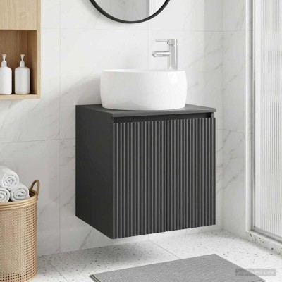 Wall sink cabinet Black...
