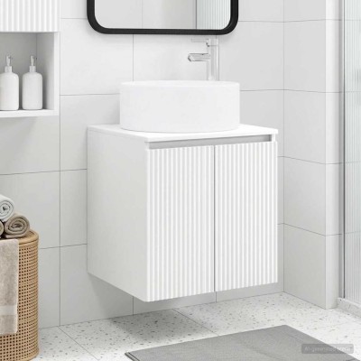 Wall-mounted sink vanity...