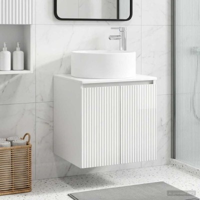 Wall-mounted sink vanity...