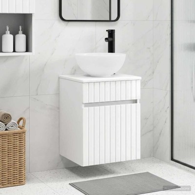 Wall-mounted sink vanity...