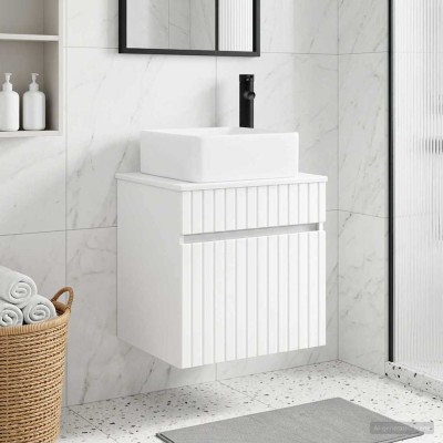 Wall-mounted sink vanity...