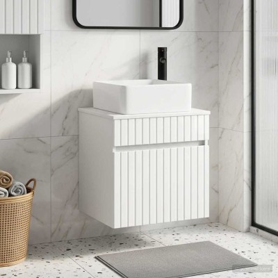 Wall-mounted sink vanity...
