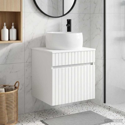 Wall-mounted sink vanity...