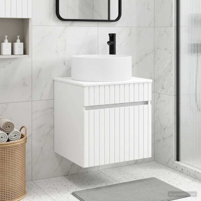 Wall-mounted sink vanity...