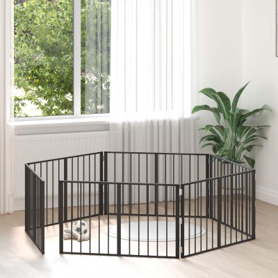 Dog gate 6 pcs. Black 100 x...