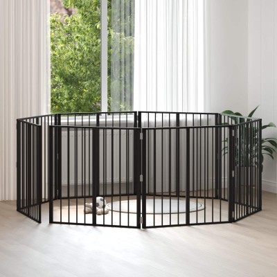 Dog gate 8 pcs. Black 80 x...