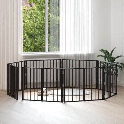 Dog gate 8 pcs. Black 80 x...