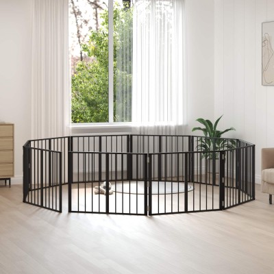 Dog gate 10 pcs. Black 80 x...